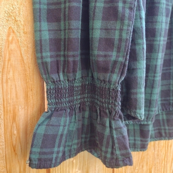 Beach Lunch Lounge - Plaid Off Shoulder Blouse - Picture 7 of 13